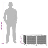 Fioriera Rialzata 80x80x38 cm in Polipropilene 316525