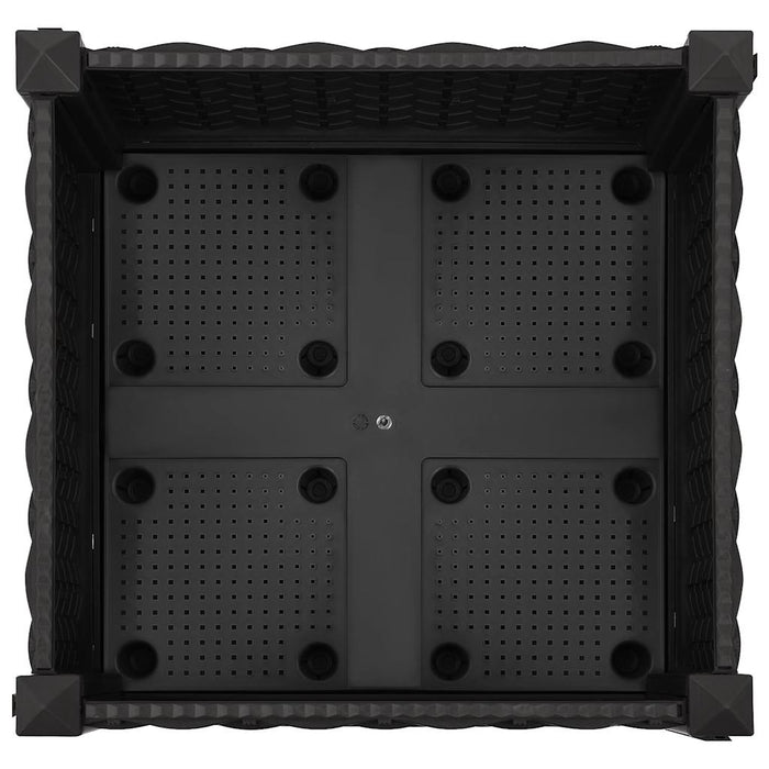 Fioriera Rialzata-Vaso da Esterno-Fioriera Elevata 40x40x23 cm in Polipropilene 656130