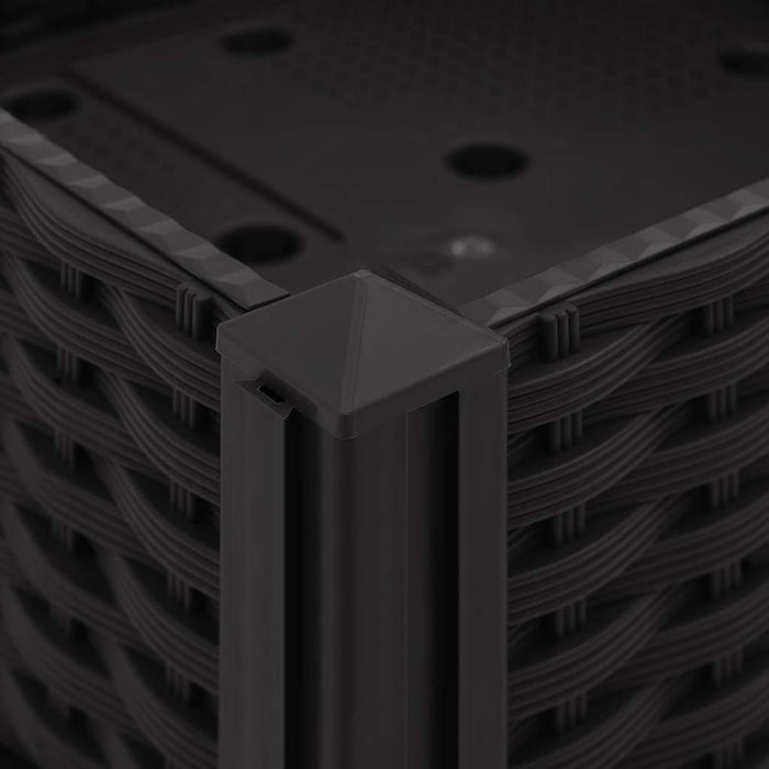 Fioriera Rialzata-Vaso da Esterno-Fioriera Elevata 40x40x23 cm in Polipropilene 656130