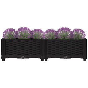 Fioriera Rialzata 80x40x23 cm in Polipropilene cod mxl 46211