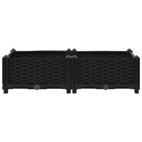 Fioriera Rialzata 80x40x23 cm in Polipropilene 316527