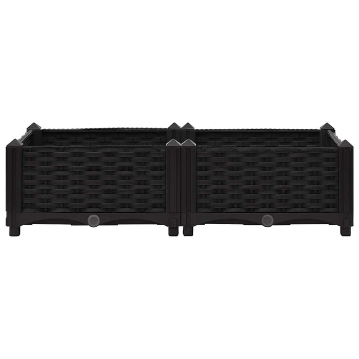 Fioriera Rialzata 80x40x23 cm in Polipropilene 316527