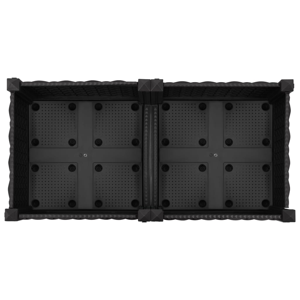 Fioriera Rialzata 80x40x23 cm in Polipropilene 316527