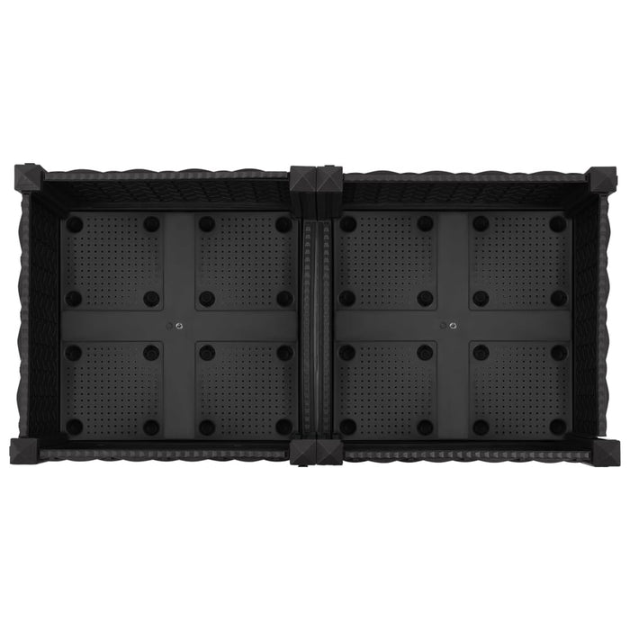 Fioriera Rialzata 80x40x23 cm in Polipropilene 316527