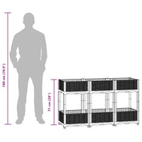 Fioriera Rialzata 120x40x71 cm in Polipropilene 316536