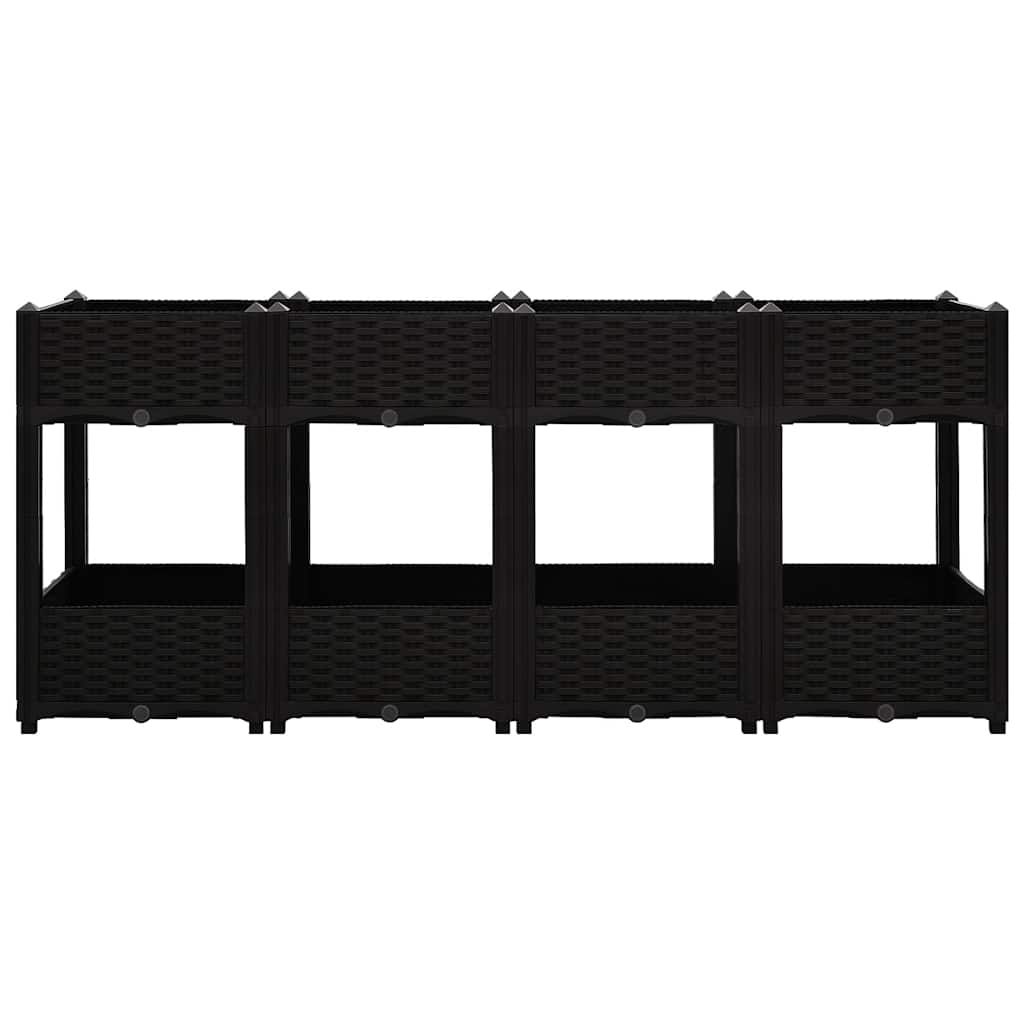 Fioriera Rialzata 160x40x71 cm in Polipropilene