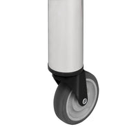 Tavolo da lavoro cucina con ruote piano di lavoro gourmet spazio commerciale ristorante 60 x 60 cm acciaio inox 02_0001914