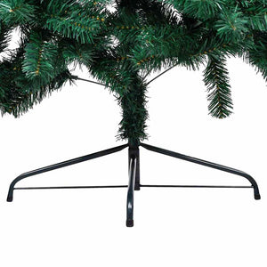 Albero di Natale Preilluminato con Supporto Verde 120 cm PVC 3077477