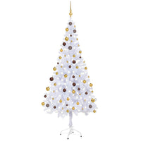 Albero di Natale Preilluminato con Palline 180 cm 620 Rami 3077494