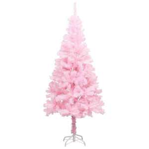 Albero di Natale Preilluminato con Palline Rosa 120 cm PVC 3077497