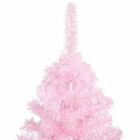 Albero di Natale Preilluminato con Palline Rosa 120 cm PVC 3077497