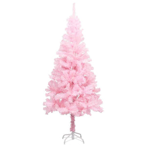 Albero di Natale Preilluminato con Palline Rosa 180 cm PVC 3077499