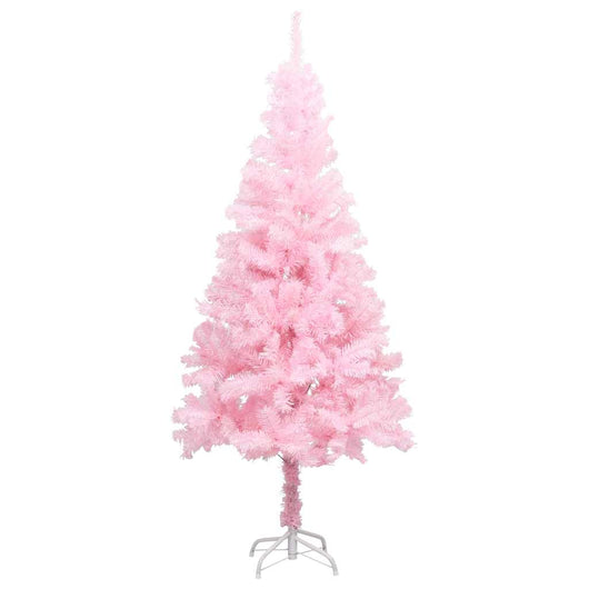Albero di Natale Preilluminato con Palline Rosa 180 cm PVC 3077499