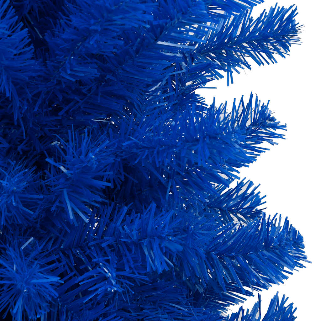 Albero di Natale Preilluminato con Palline Blu 120 cm PVC 3077507