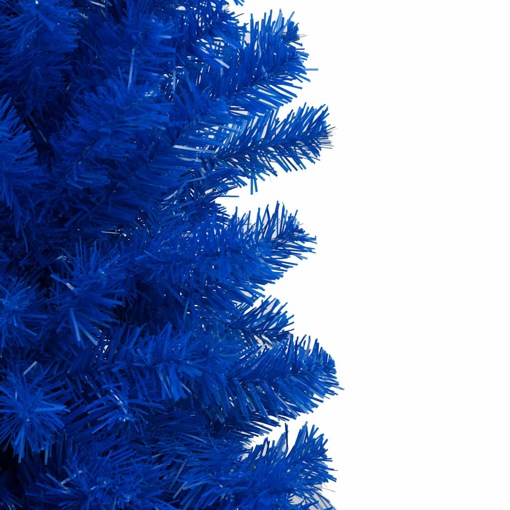 Albero di Natale Preilluminato con Palline Blu 150 cm PVC 3077508