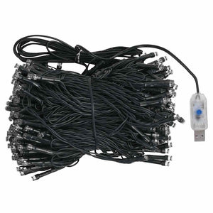 Set Albero Natale Artificiale con LED e Palline Blu 210 cm PVC cod mxl 34063