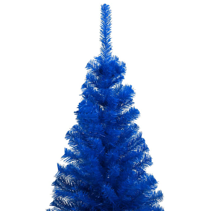 Albero di Natale Preilluminato con Palline Blu 240 cm PVC 3077511