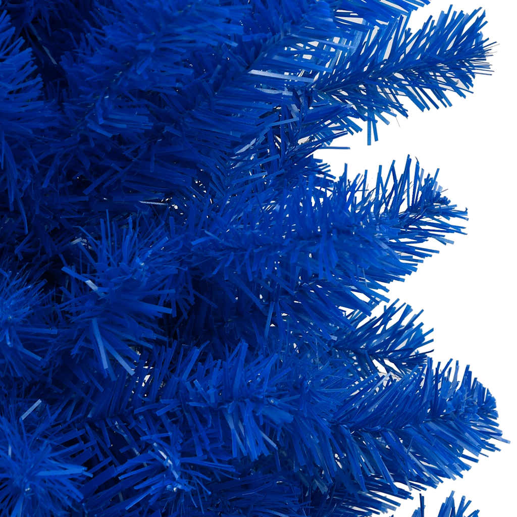 Albero di Natale Preilluminato con Palline Blu 240 cm PVCcod mxl 120768