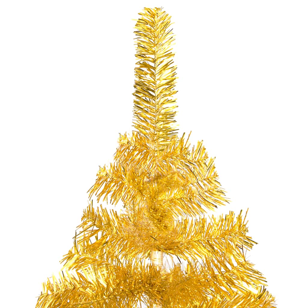 Set Albero Natale Artificiale con LED e Palline Oro 240 cm PET cod mxl 18076