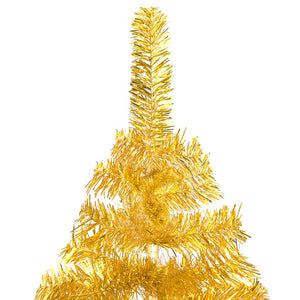 Set Albero Natale Artificiale con LED e Palline Oro 240 cm PET cod mxl 18076