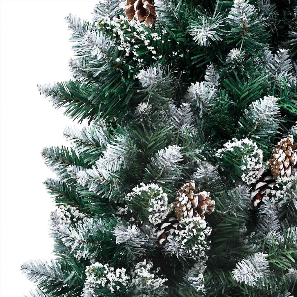 Albero di Natale Preilluminato con Palline e Pigne 180 cm 3077531
