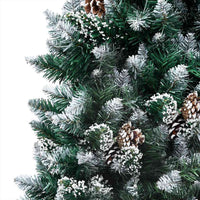Albero di Natale Preilluminato con Palline e Pigne 180 cm 3077531