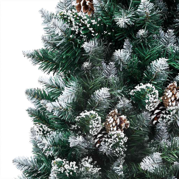 Albero di Natale Preilluminato con Palline e Pigne 180 cm 3077531