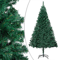 Albero di Natale Preilluminato con Palline Verde 150 cm PVC 3077535