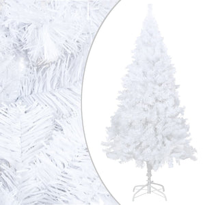 Albero di Natale Preilluminato con Palline Bianco 240 cm PVC 3077543