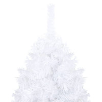Albero di Natale Preilluminato con Palline Bianco 240 cm PVCcod mxl 72859