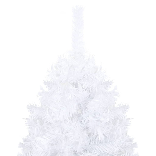 Albero di Natale Preilluminato con Palline Bianco 240 cm PVC 3077543