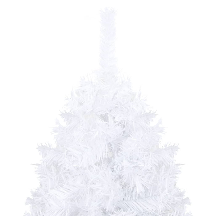Albero di Natale Preilluminato con Palline Bianco 240 cm PVC 3077543