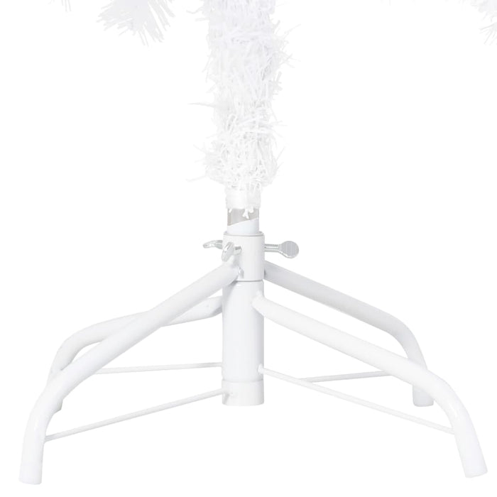 Albero di Natale Preilluminato con Palline Bianco 240 cm PVC 3077543