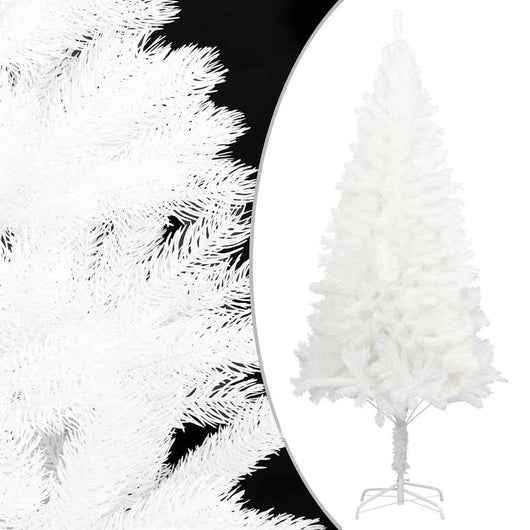 Albero di Natale Preilluminato con Palline Bianco 120 cm 3077546
