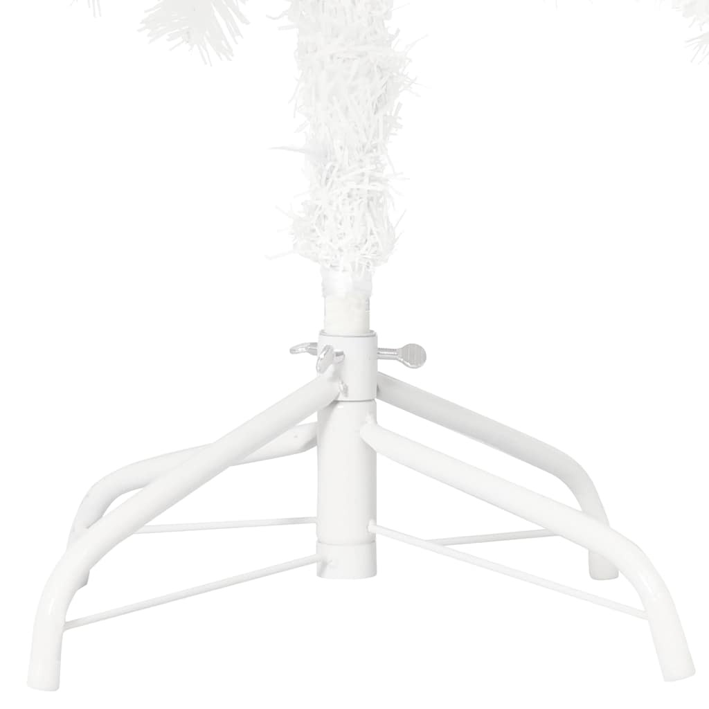Albero di Natale Preilluminato con Palline Bianco 180 cm 3077548