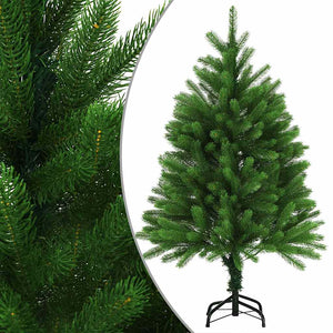 Albero di Natale Preilluminato con Palline Verde 120 cm 3077553