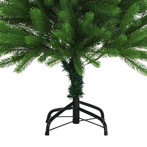 Albero di Natale Preilluminato con Palline Verde 120 cm 3077553