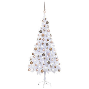 Albero di Natale Preilluminato con Palline 180 cm 620 Rami 3077580