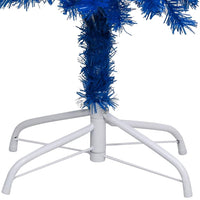 Albero di Natale Preilluminato con Palline Blu 240 cm PVC 3077597