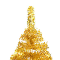 Albero di Natale Preilluminato con Palline Oro 150 cm PET 3077604