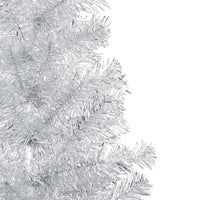 Albero di Natale Preilluminato con Palline Argento 150 cm PET 3077609