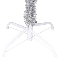 Albero di Natale Preilluminato con Palline Argento 150 cm PET 3077609