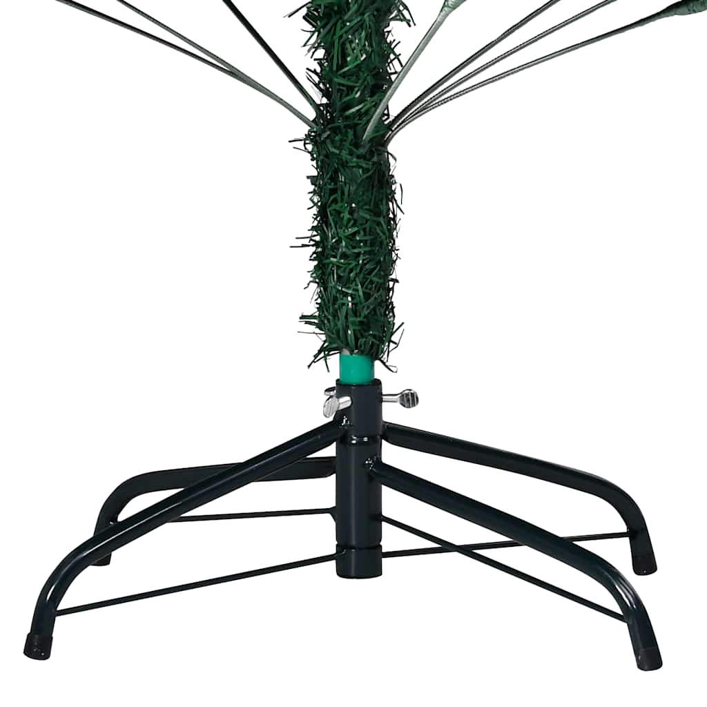 Albero di Natale Preilluminato con Palline Verde 240 cm PVC 3077624