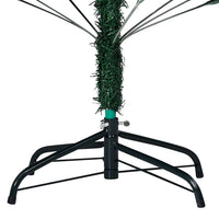 Albero di Natale Preilluminato con Palline Verde 240 cm PVC 3077624