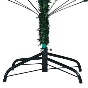 Albero di Natale Preilluminato con Palline Verde 240 cm PVC 3077624