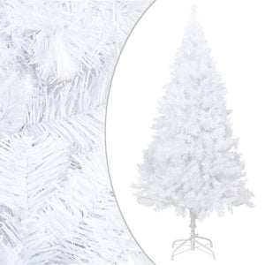 Albero di Natale Preilluminato con Palline Bianco 180 cm PVC 3077627