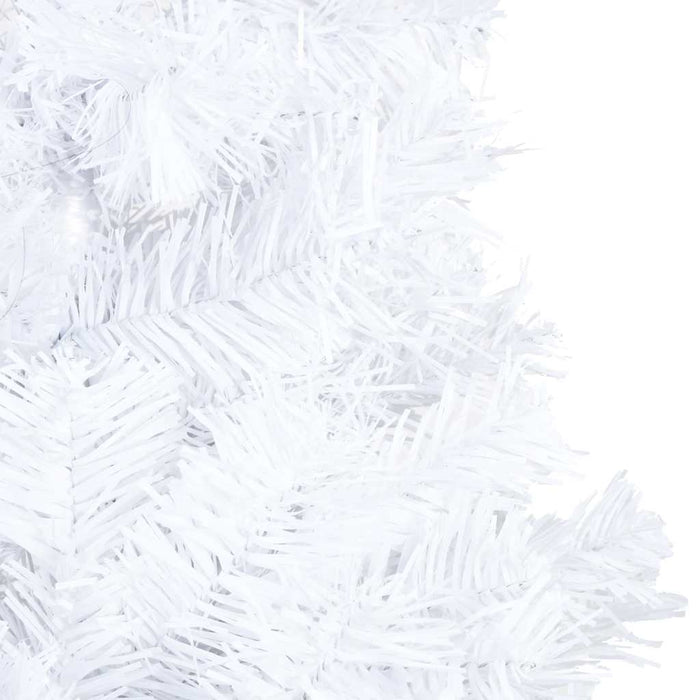 Albero di Natale Preilluminato con Palline Bianco 180 cm PVC 3077627