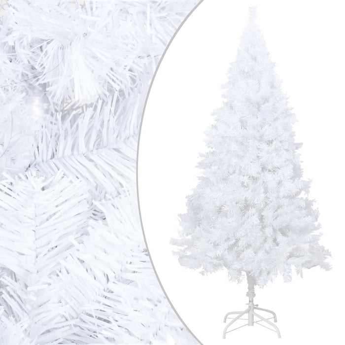Albero di Natale Preilluminato con Palline Bianco 240 cm PVCcod mxl 120771