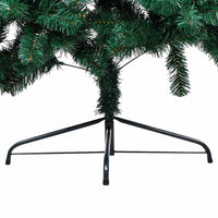 Set Albero Natale Artificiale a MetÃ  LED e Palline Verde 150cm  cod mxl 5504