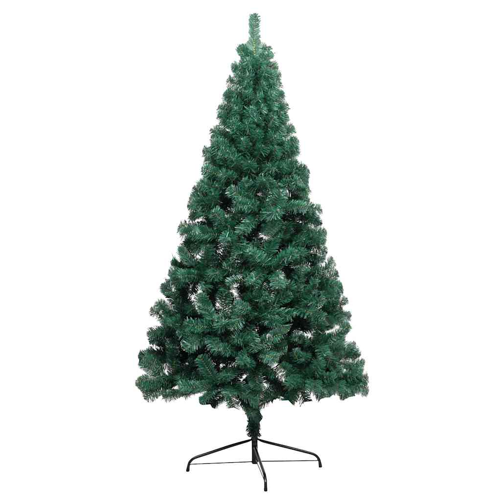 Set Albero Natale Artificiale a MetÃ  LED e Palline Verde 240cm  cod mxl 17225